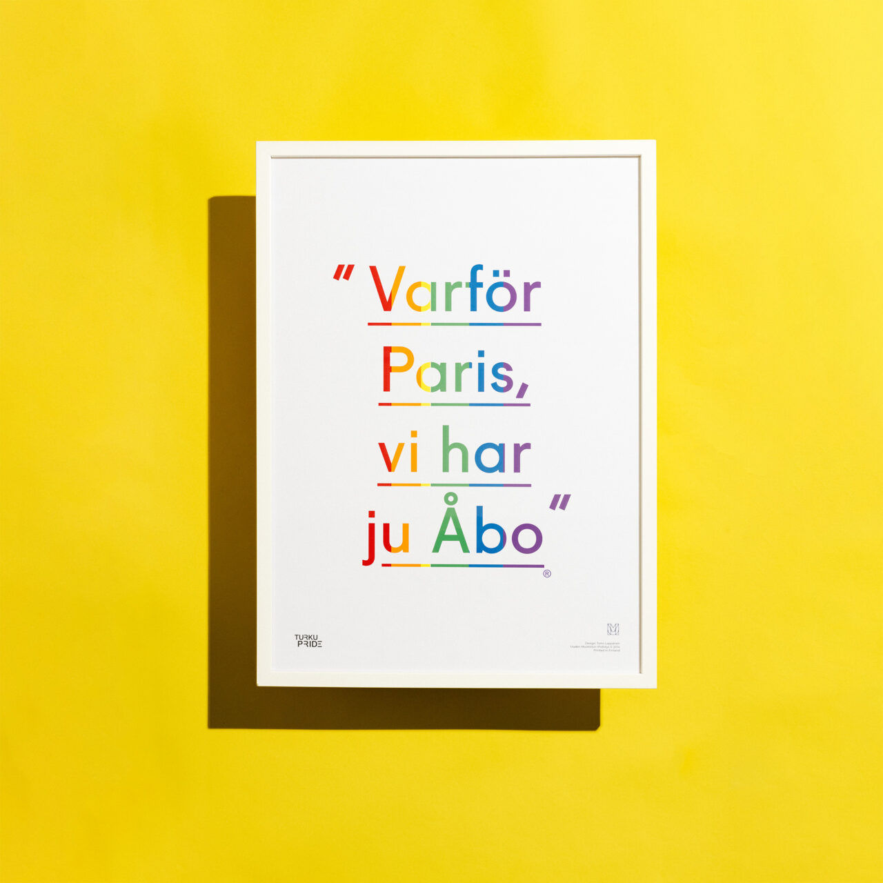 Juliste UMY x Turku Pride 